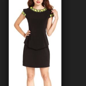 Black peplum Kensie dress in size medium